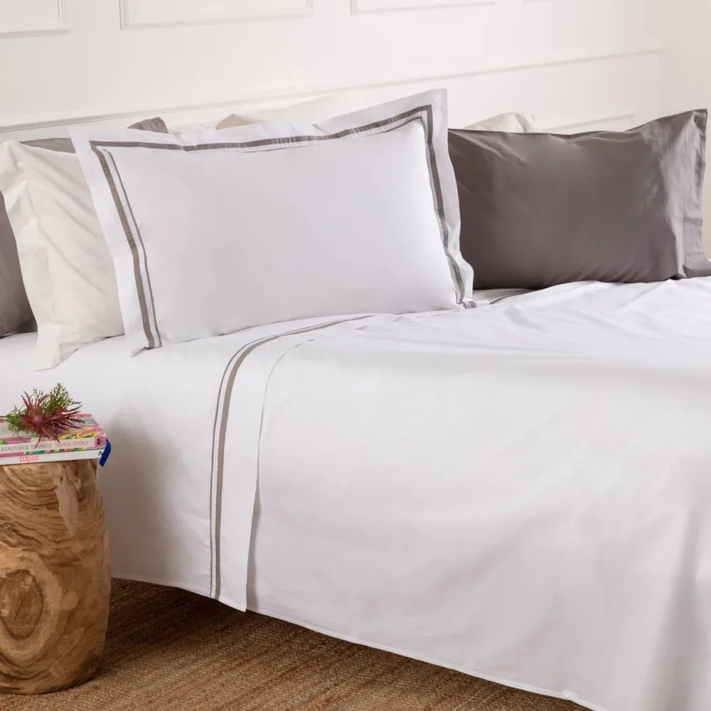 Lenzuola matrimoniale in percalle 100% cotone Mirage Linea Oro