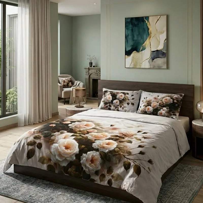 Lenzuolo copriletto matrimoniale stampa digitale NOVIA