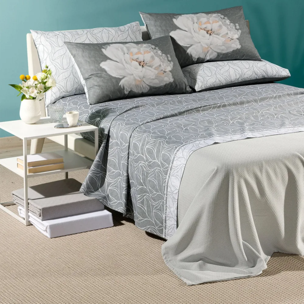 Lenzuola matrimoniale PEONY Caleffi